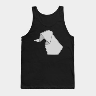 Elephant Origami Sticker Style Design Tank Top